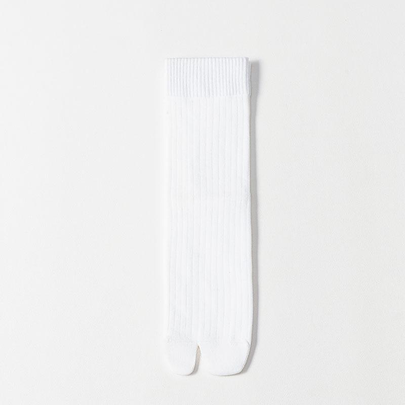 

Мужские носки с двумя пальцами, шлепанцы, сандалии, носки средней длины, однотонные полосатые носки с разделенным носком, деловые повседневные хлопковые носки One Size