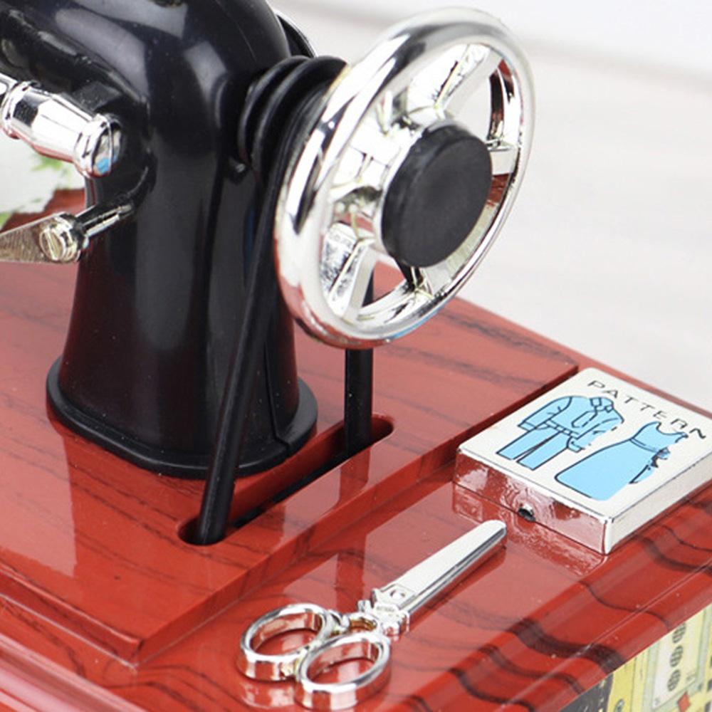 Crafts Home Mechanical European Mini Sewing Machine Birthday Gift Table Decoration Music Box