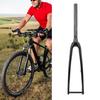 Cycling Front Fork 3K T800 Carbon   100x12mm Thru Axle 1-1/8 Inch Diameter 45mm Offset Flat Disc Brake Front Fork