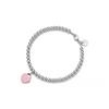 & Co. Return To Tiffany Heart Charm Bracelet With Diamonds Women Bracelet Pink 69683746