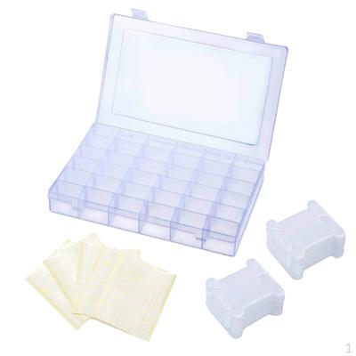 106 In 1 Floss Bobbin Sticker Thread Tool Storage Box Sewing Kit
