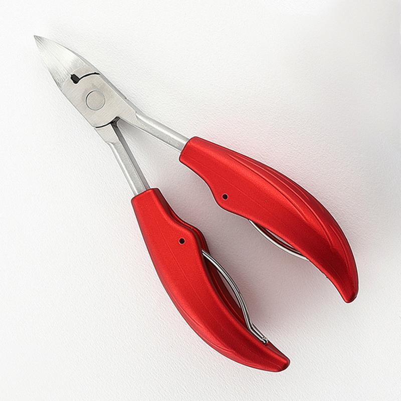 Nail Clippers For Ingrown Thick Nail Stainless Steel Curved Blades Ergonomic Handle Toenail Cutter