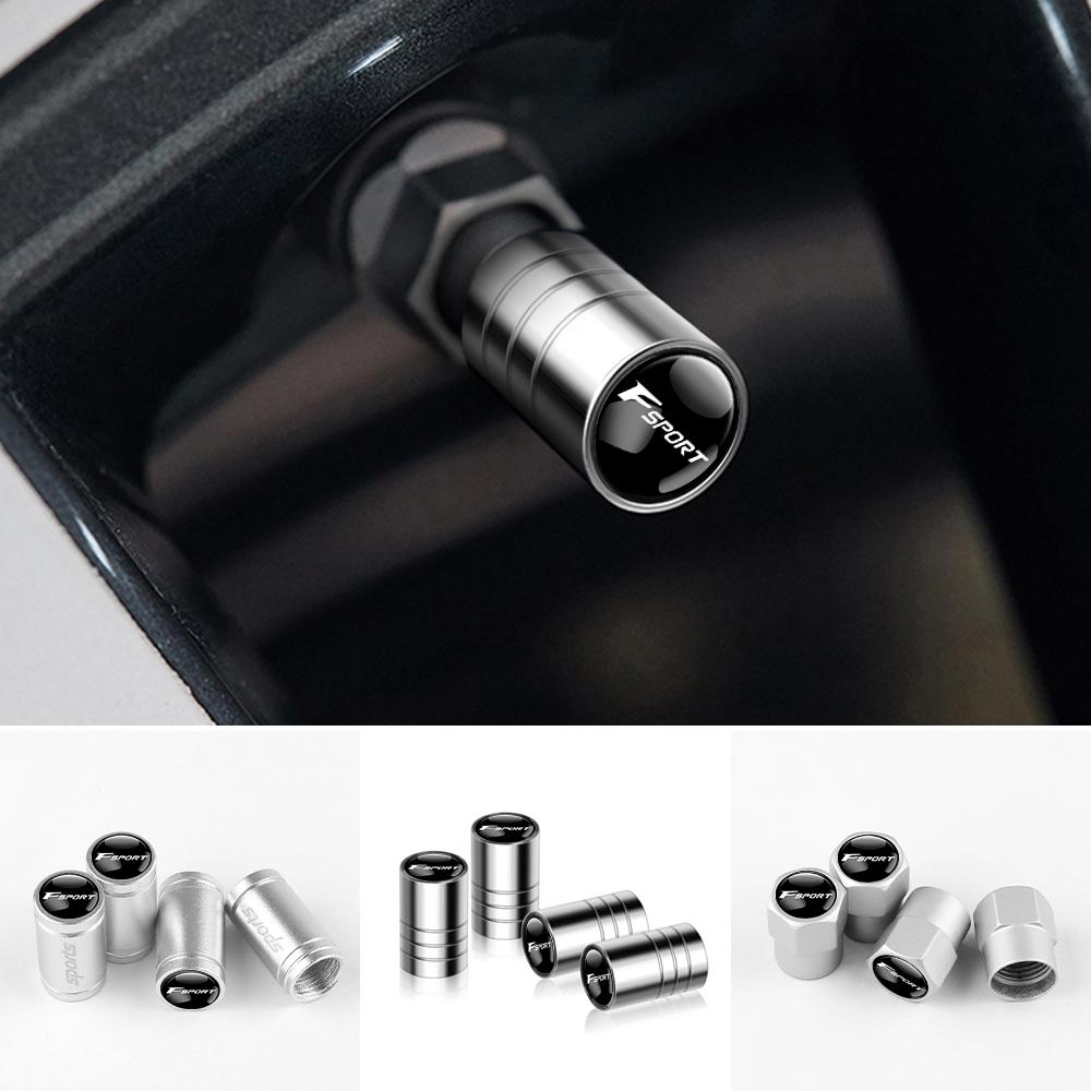 4pcs Car Tire Air Stem Dust Covers Wheel Tyre Valve Caps Accessories For Lexus F SPORT CT200H IS300H IS250 RX350 NX200 NX IS 250