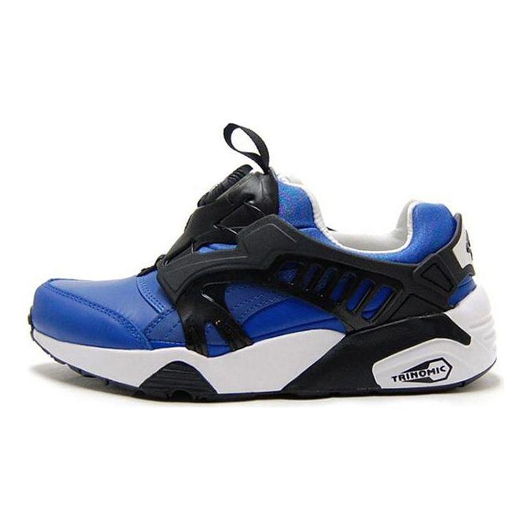 Puma Disc Blaze Kůže Pohodlné Všestranné Tlumící Středně vysoké Lifestyle Ležérní Boty Pánské Ležérní Boty Modrá Bílá 361979-03