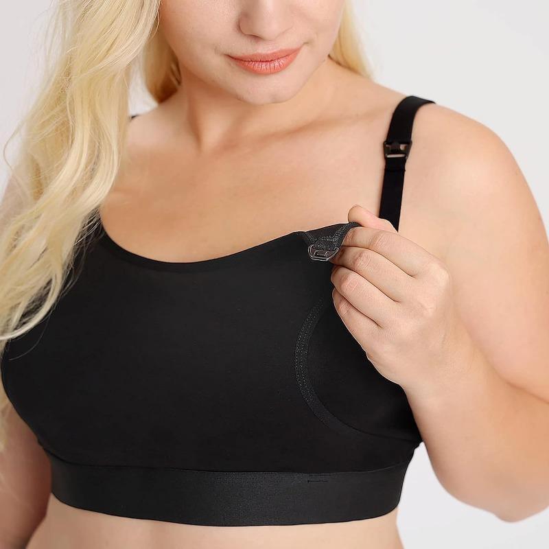 Hands Free Pumping Bra, Adjustable Breast-Pumps Holding and Nursing Bra, Pumping & Nursing Bra in One