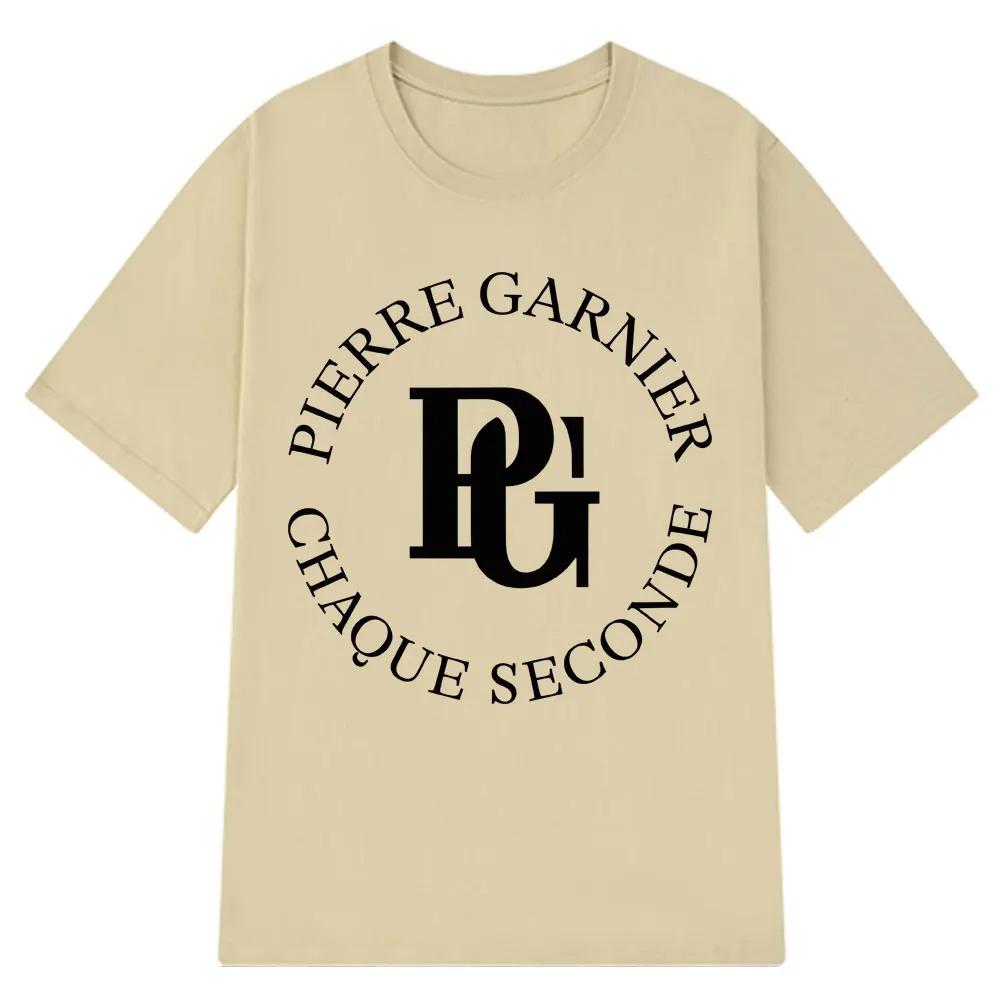 Pierre Garnier Chaque Seconde 2025 Album Tour Tshirts Hip Hop Fashion Tshirt Men Clothing 100 Cotton Casual TShirt Streetwear