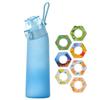 650ML Air Water Bottle With 7Pcs Random Flavor Pods Portable Transparent With Straw Leak Proof Suitable for Outdoor Sports