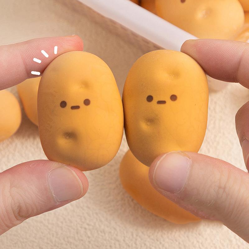 Creative Simulation Food Eraser Potato-Shaped Model Children'S Homework Pencil Correction Eraser Unique Funny Eraser