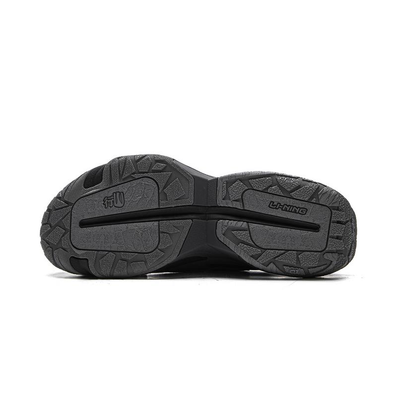 New LiNing CF Tracing Shock Absorbers Rebound Low top Outdoor Shoes Unisex Gray Black AHCV073-4