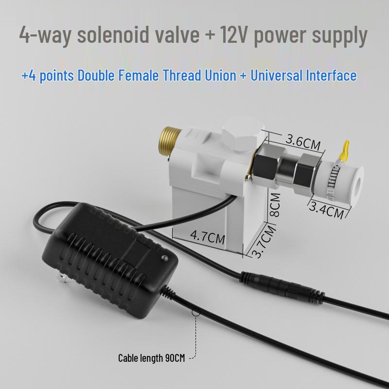 Sistema de riego automático para jardín controlado por control remoto con temporizador de válvula solenoide