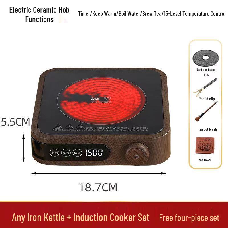 Hand-Forged Japanese Cast Iron Teapot for Gongfu Tea