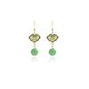New Chinese Flower Water Drop Pearl Stud Earrings Light Luxury Chinese Style Temperament Earrings Versatile High Sense National Tide Earrings Women