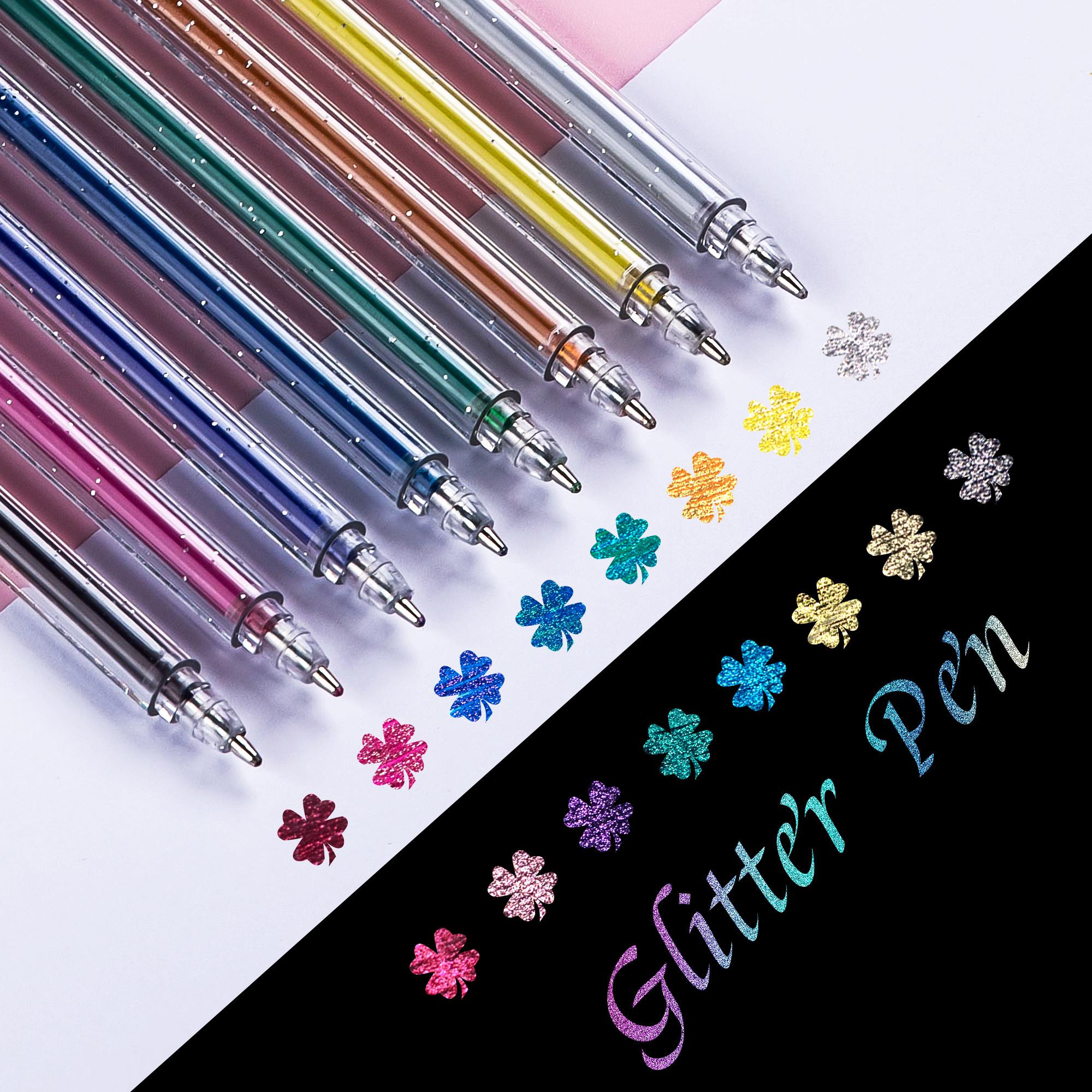

36Color Retractable Gel Pen Set 1.0mm Glitter Gel Pens For School Office Coloring Book Journals Drawing Doodling Art Markers Pen