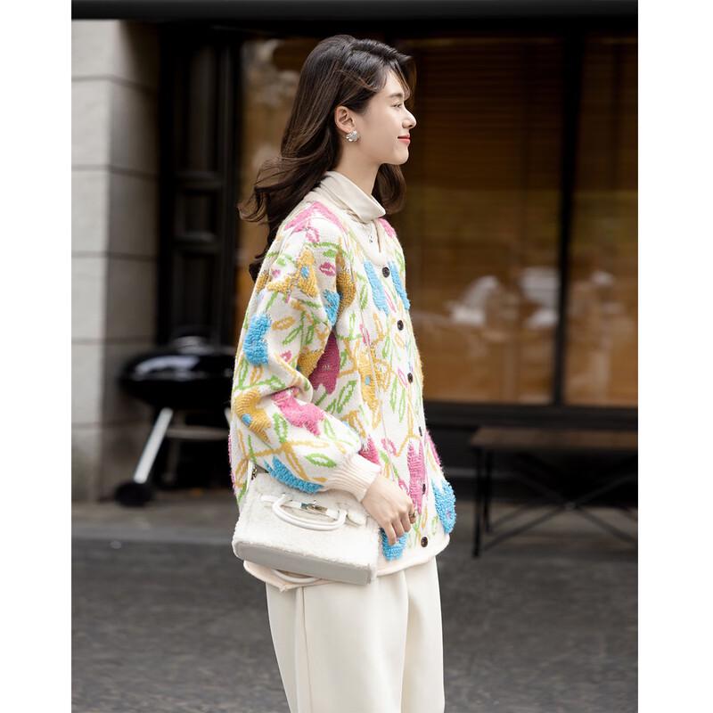 Mokana Women's Floral Long Sleeve Cardigan