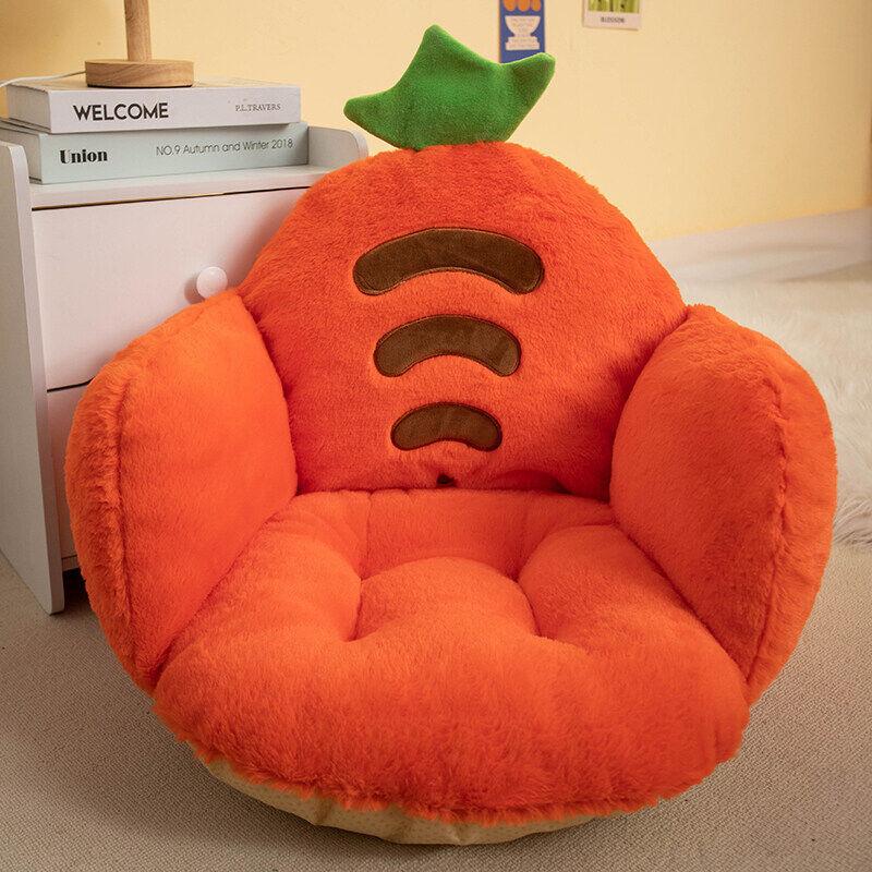 Cartoon Unicorn Half-Wrapped Seat Cushion Back Support Cushion Non-Slip Office Chair Pad Cute Animal Lumbar Pillow Gift