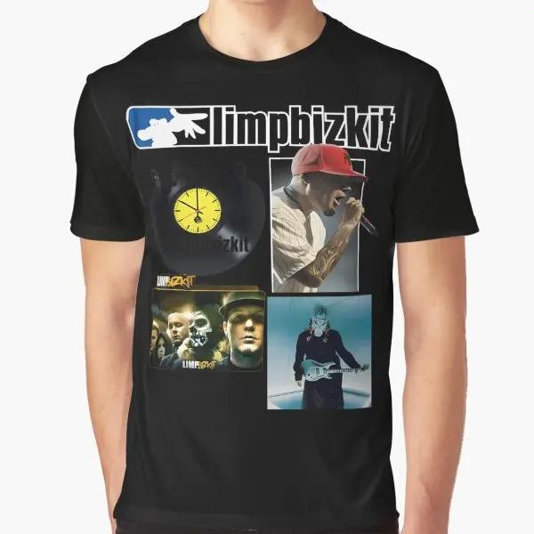 Hot Selling Limp Bizkit T Shirt Music Band Printing Summer Luxury Brand Pure Cotton Men's and Women's T-shirts Short Sleeves