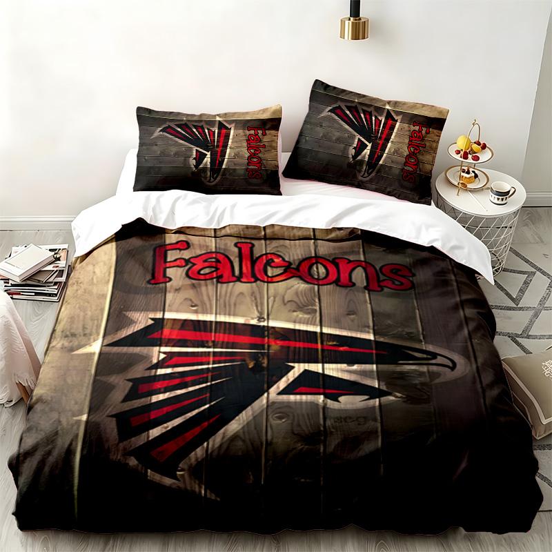Atlanta Falcons 3pc Set Perfect for Bedroom Use Comfortable Bedding Set Includes a Duvet Cover and Two Pillowcases Ideal Birthday or Christmas Gift