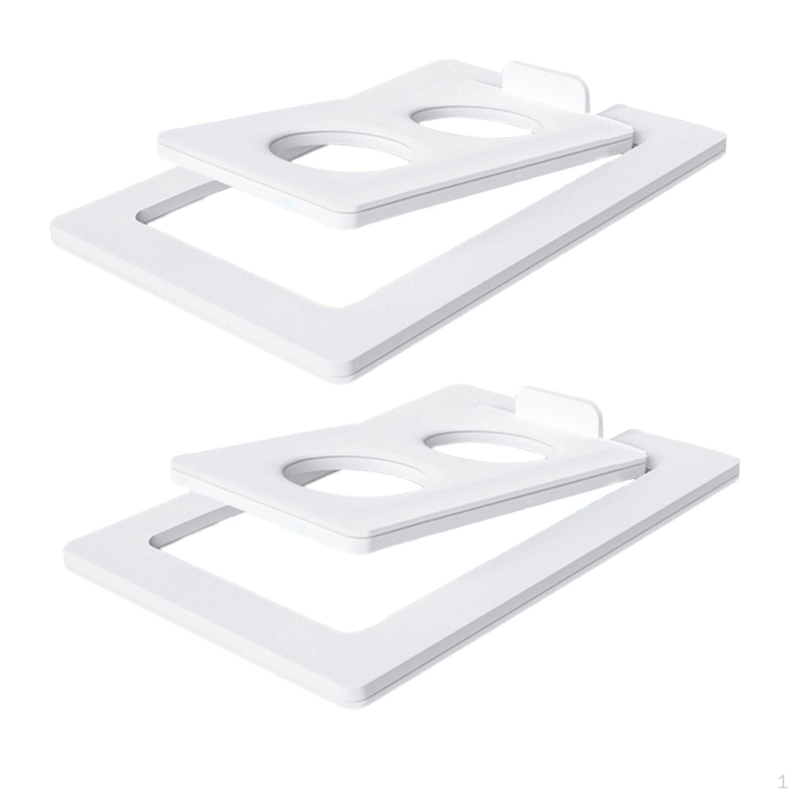 

Набор из 2 наклонных настольных подставок для колонок Стойка для студийного монитора Стол с наклоном 15° для White S