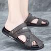 Sandals men's 2025 new dual-purpose bag head driving non-slip soft-soled tide slippers beach holes wear outdoor sandals