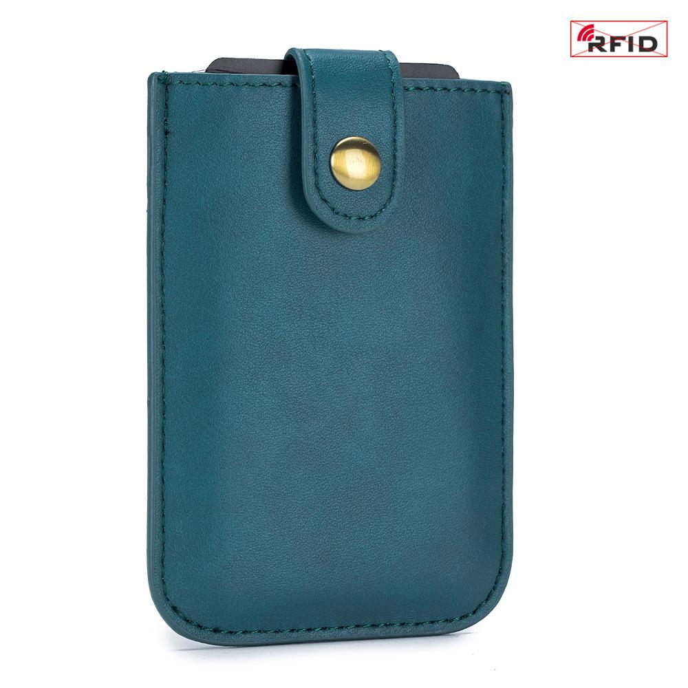 Classic Retro Pull Card Bag RFID Ultra-thin Multi-card Card Holder Portable Compact Business Card Bag Men