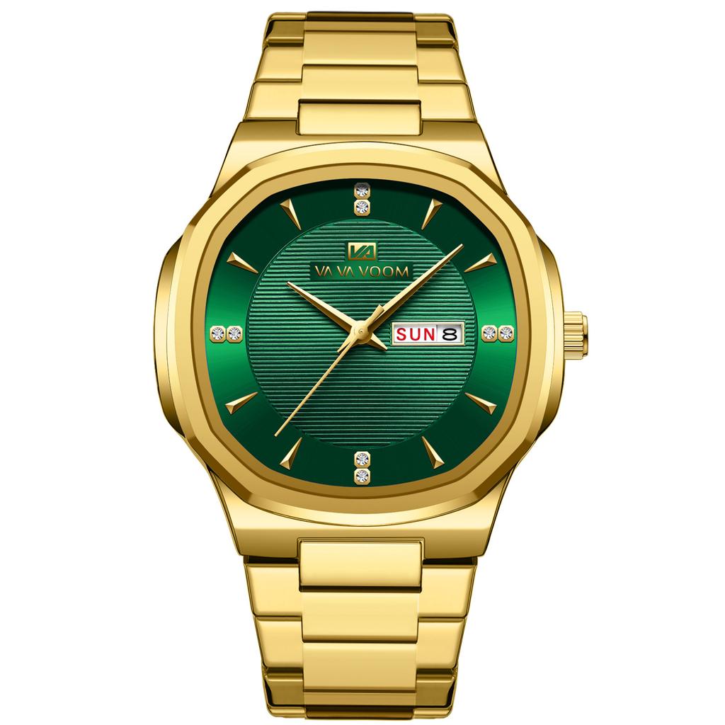 VA VA VOOM Business Men's Watch Calendar Quartz Waterproof Men's Watch
