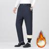 Winter Neue Herren Sportliche Freizeit Fleecegefütterte Gerade Bein Hose
