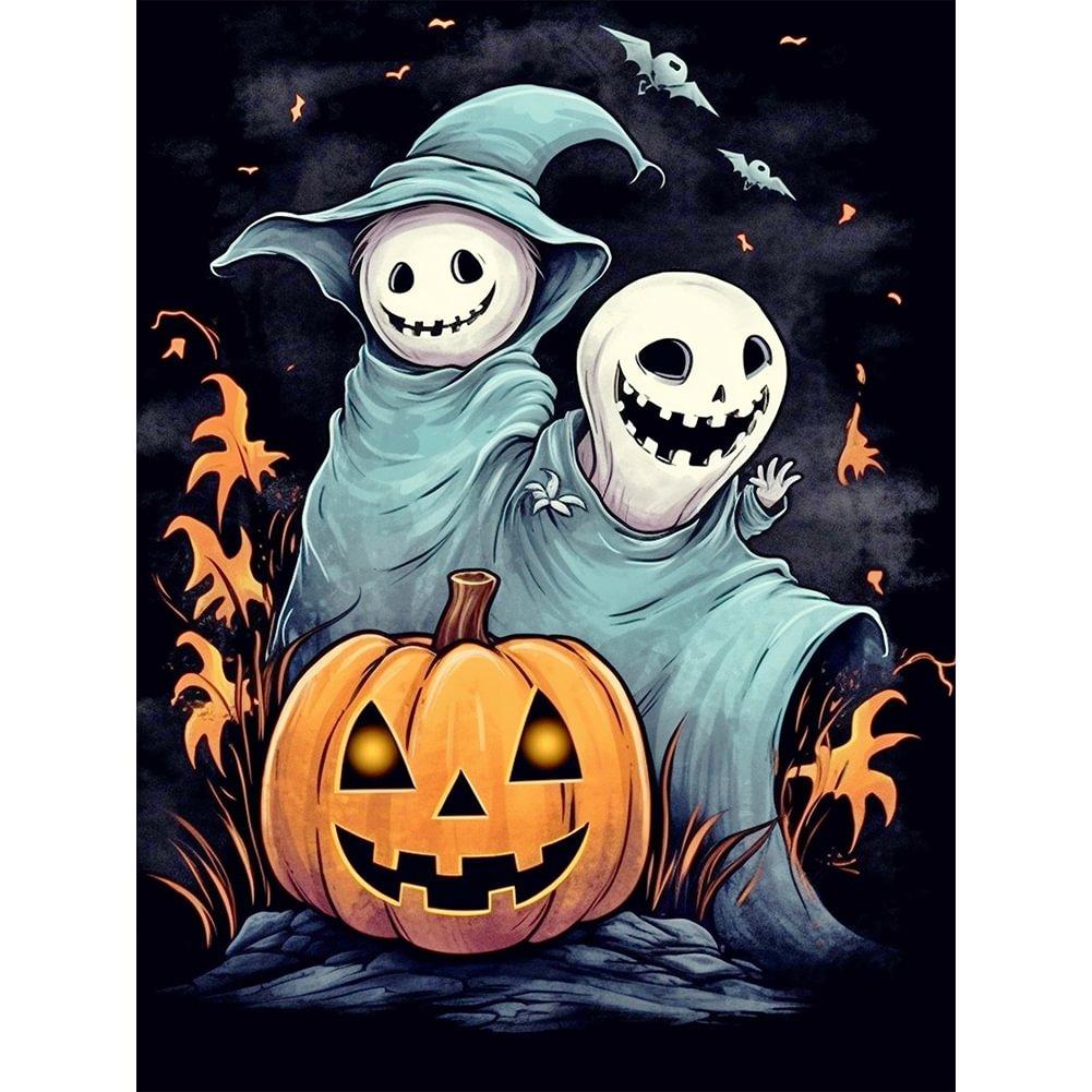 

5D наборы алмазной живописи для взрослых, призрак Хэллоуина, сделай сам, полная дрель, хрустальные стразы, декоративно-прикладное искусство, художественные краски из драгоценных камней с алмазным декором для дома