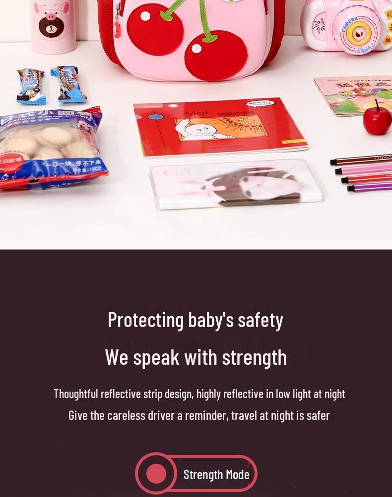 1-3 Year Old Kids' Anti-Lost Cartoon Backpack - Lightweight & Cute for Girls' Outings