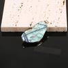 Natural Stone Raw Crystal Pendant With Electroplated Edging For Jewelry Enthusiasts