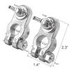 Car Battery Terminal End with Wing Nut Terminal Connectors Zinc-Alloy Clamps