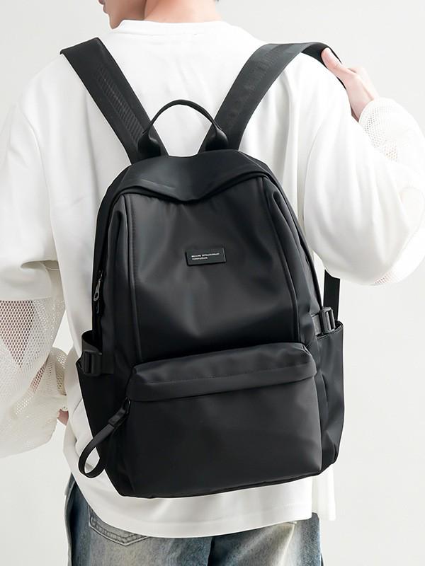 Lightweight Waterproof Nylon Backpack for Students, 14-15 Inch Laptop, Large Capacity, Outdoor Use