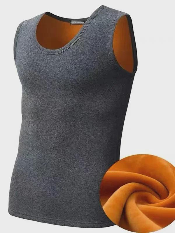 Men's Winter Warm Seamless Double-Sided Fleece Heating Vest