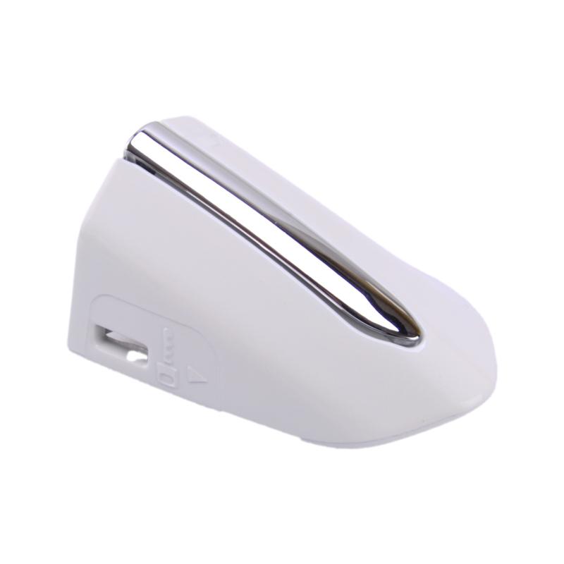 DS73 F218A15-BE58DY Front Left Door Handle Key Cover Cap Bezel White With Silver Stripe Fit for Ford Fusion Edge 2013-