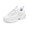 Skechers DLites 1.0 Fafa Bear Mesh Fabric Synthetic Leather Trendy Shock Absorbing Durable Breathable Low Top Dad Shoes Women Sneaker White 896180-WHT
