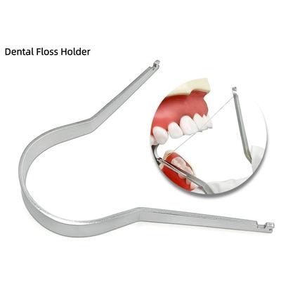 Stainless Steel Dental Floss Holder Reusable Floss Clip Teeth Cleaning Tool Oral Care