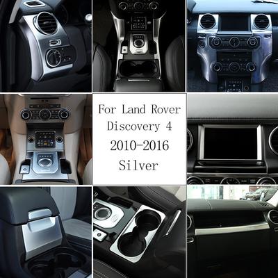 For Land Rover Discovery 4 LR4 2010-2016 ABS Silver Car Interior Modification Decorative Sticker Car Accessories