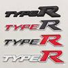 3D Metal Type-R Car Rear Trunk Emblem Badge Sticker For TYPE R Car Styling Accessories
