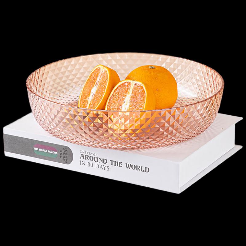 Minimalist Orange Large Capacity Fruit Plate Set