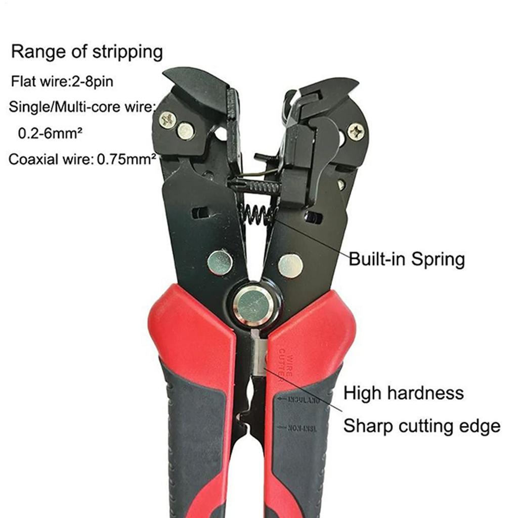 Electrical Wire Strippers Self-Regulating Multi-function Wire Stripper Cutter Tool For Electrical Cutting Splitting Crimping