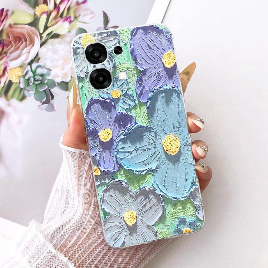 For Oppo A6 Pro 4G 5G OPPOA6 / Oppo F31 Pro Phone Case Soft Clear Silicone Back Cover Butterfly Dragon Fashion Pattern Bumper