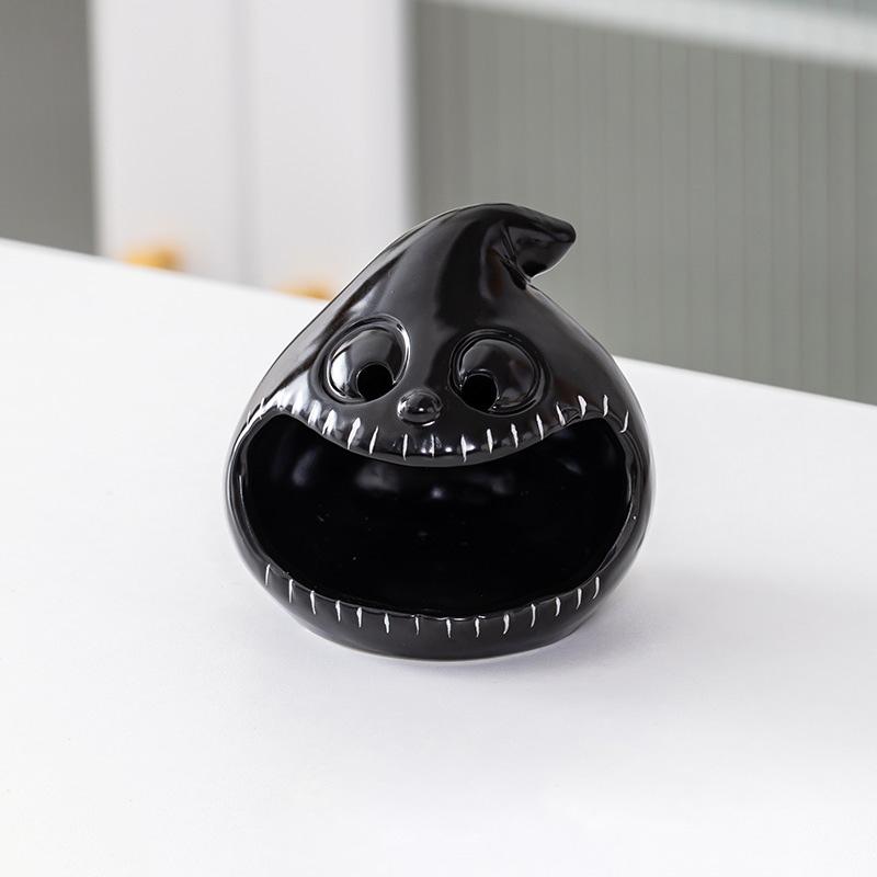 

1 шт. Подсвечник Украшения Настольное украшение Призрак Тыква Летучая мышь Многофункциональная Пепельница Украшение Милый Керамический Подсвечник