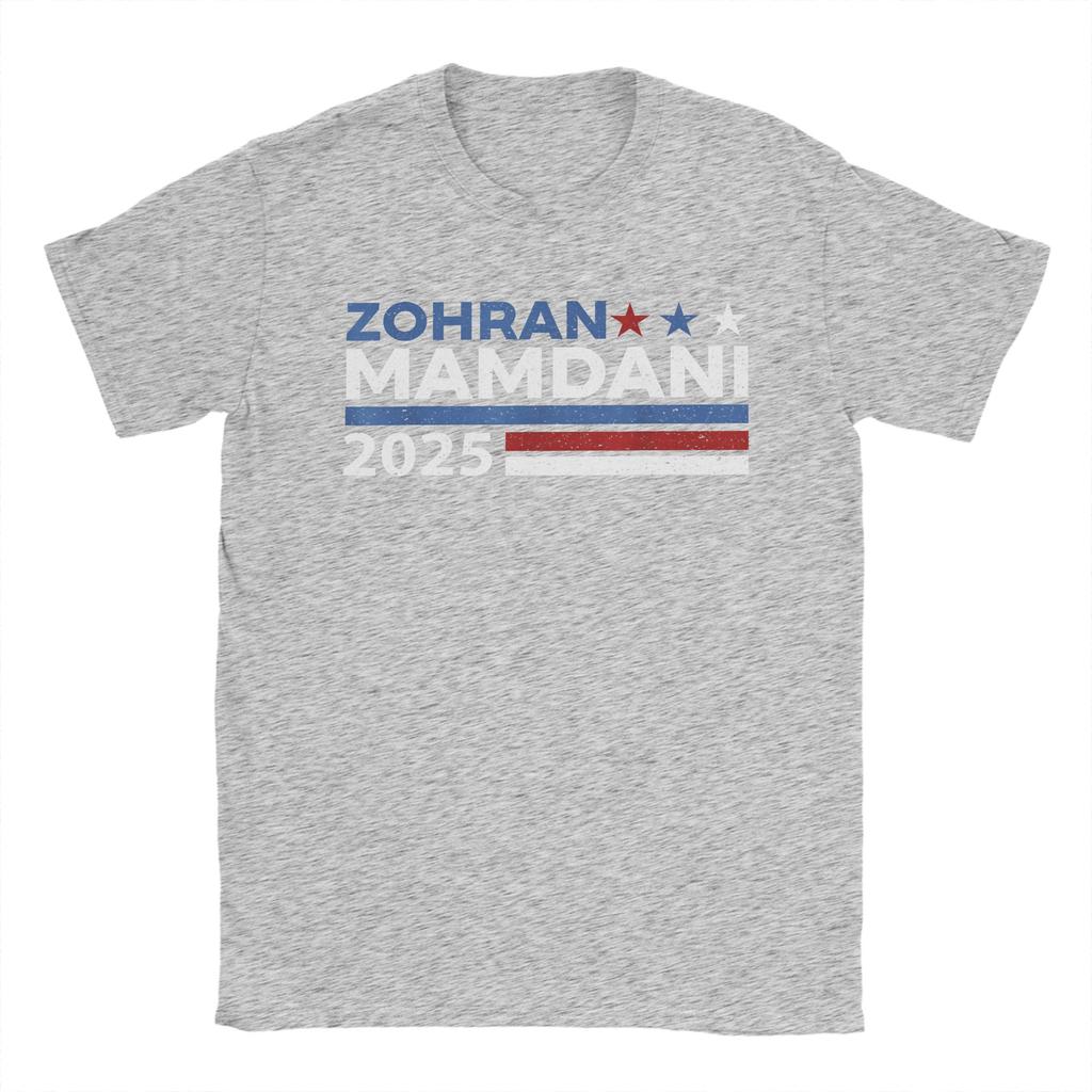 Zohran Mamdani 100 Cotton T Shirt For Men Summer  Y2K Funny T-Shirts O Neck Trendy Cool Tees Oversize Printed Tops