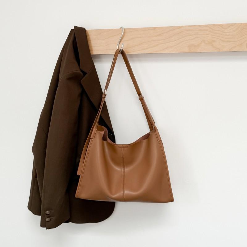 Cowhide Bags 2025 Retro Genuine Leather Women s Tote All-matching Commuting Portable Shoulder 36x13x26cm