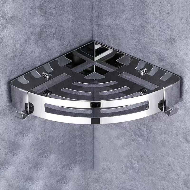 Mussun 304 Stainless Steel Drill-Free Corner Shower Caddy
