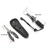 Fish Gripper Fishing Pliers Stainless Steel Fish Lip Gripper with Storage Bag Mutifunctional Line Cutter Hook Remover