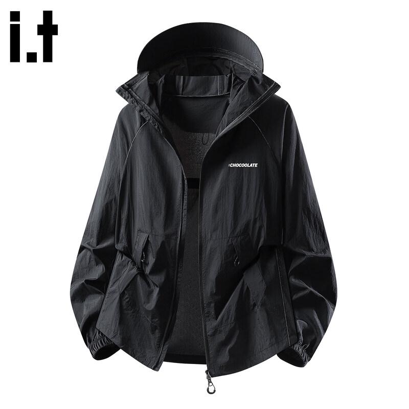 CHOCOOLATEit Men s Lightweight UPF50+ Ice Silk Sun Protection Hooded Jacket M