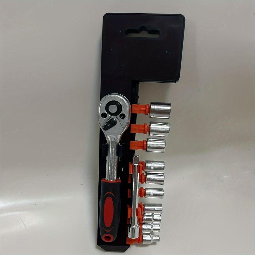12Pcs/Set 4-13mm 1/4"Drive Wrench Tool Kit Quick Release Automotive Repair Tool Set  Car