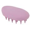 3pcs Oval Shape Hair Brush Silicone Elastic Wide Teeth Shampoo Brush for Hair Washing Cleaning