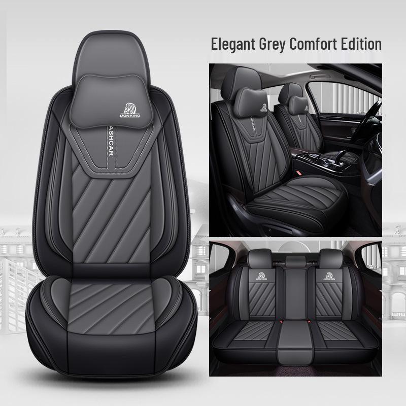 Four Seasons Universal PU Leather Car Seat Cover - Full Surround Cushion