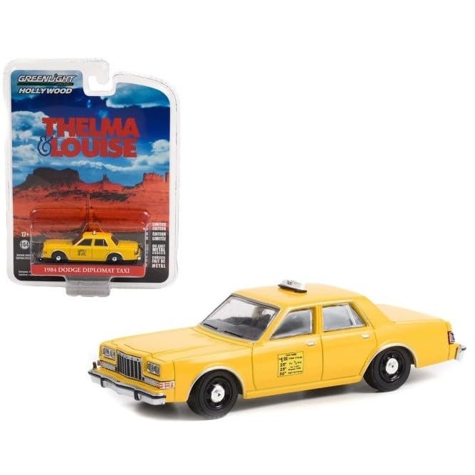 Greenlight Scale Dodge Diplomat 1984 Taxi Diecast Model Car 1/64 "Thelma & Louise" [Used]